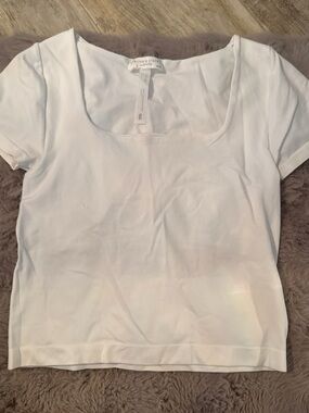 Altar'd State White Square-Neck Crop Top